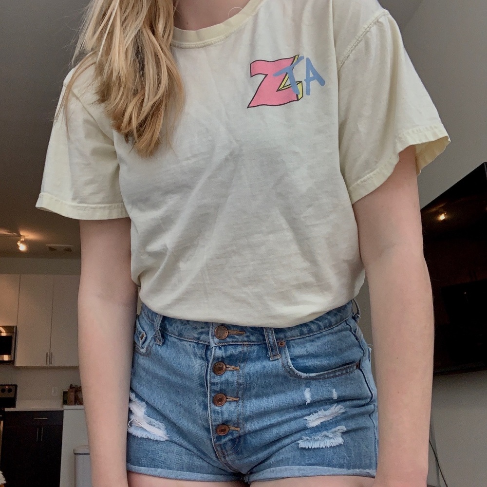 Zeta Tau Alpha Sorority T-Shirt - Medium ZTA